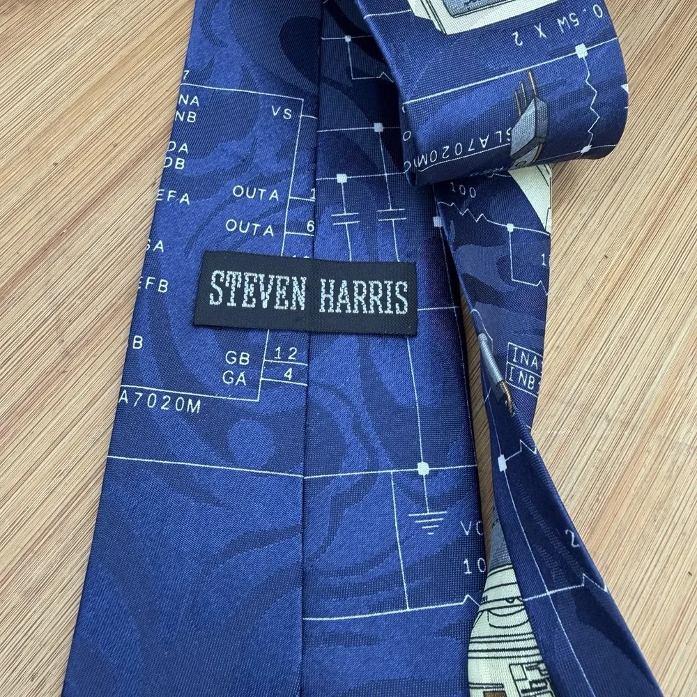 Steven Harris Desktop Computer Printer Tech Techy Geek Necktie Neck Tie 57